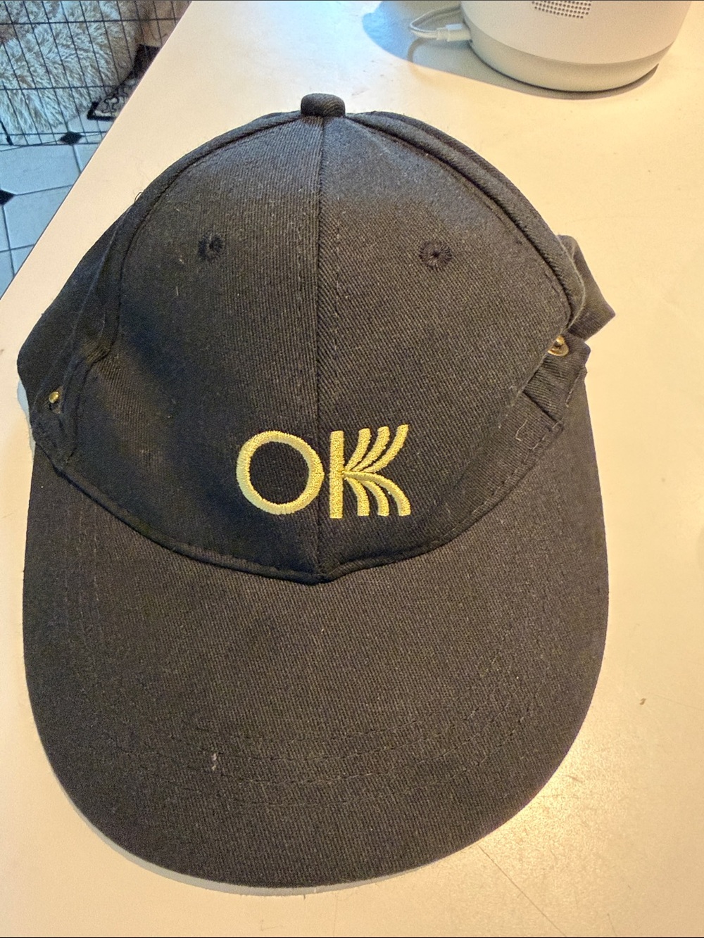 OK Black Logo Baseball Cap